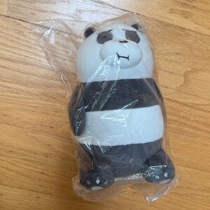 NWT Cartoon Network the bear bears Adorable Black and White Panda Plush Toy